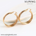 92786- Xuping New trendy gold chandelier round earrings